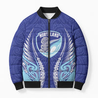 Northland 2026 Rugby Custom Bomber Puffer Jacket NZ Maori Silver Fern