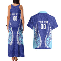 Northland 2026 Rugby Custom Couples Matching Tank Maxi Dress and Hawaiian Shirt NZ Maori Silver Fern
