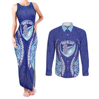 Northland 2026 Rugby Custom Couples Matching Tank Maxi Dress and Long Sleeve Button Shirt NZ Maori Silver Fern