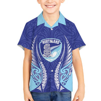 Northland 2026 Rugby Custom Family Matching Off Shoulder Short Dress and Hawaiian Shirt NZ Maori Silver Fern