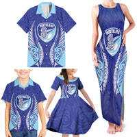 Northland 2026 Rugby Custom Family Matching Tank Maxi Dress and Hawaiian Shirt NZ Maori Silver Fern