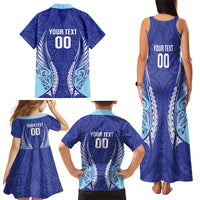 Northland 2026 Rugby Custom Family Matching Tank Maxi Dress and Hawaiian Shirt NZ Maori Silver Fern