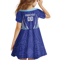 Northland 2026 Rugby Custom Kid Short Sleeve Dress NZ Maori Silver Fern LT14 - Polynesian Pride
