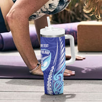 Northland 2026 Rugby Custom Tumbler With Handle NZ Maori Silver Fern