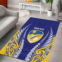 Otago 2026 Rugby Custom Area Rug NZ Maori Silver Fern