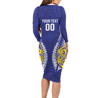 Otago 2026 Rugby Custom Family Matching Long Sleeve Bodycon Dress and Hawaiian Shirt NZ Maori Silver Fern