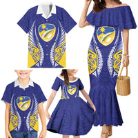 Otago 2026 Rugby Custom Family Matching Mermaid Dress and Hawaiian Shirt NZ Maori Silver Fern