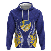 Otago 2026 Rugby Custom Hoodie NZ Maori Silver Fern LT14 Pullover Hoodie Blue - Polynesian Pride