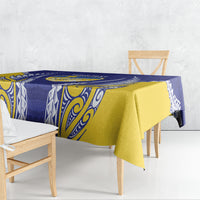 Otago 2026 Rugby Custom Tablecloth NZ Maori Silver Fern