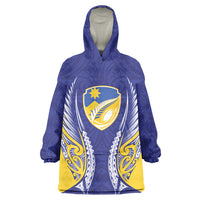 Otago 2026 Rugby Custom Wearable Blanket Hoodie NZ Maori Silver Fern