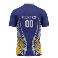 Otago 2026 Rugby Custom Zipper Polo Shirt NZ Maori Silver Fern LT14 - Polynesian Pride