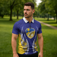 Otago 2026 Rugby Custom Zipper Polo Shirt NZ Maori Silver Fern LT14 - Polynesian Pride