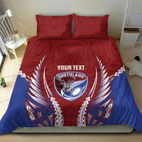 Southland 2026 Rugby Custom Bedding Set NZ Maori Silver Fern