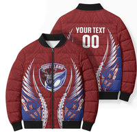Southland 2026 Rugby Custom Bomber Puffer Jacket NZ Maori Silver Fern