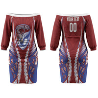 Southland 2026 Rugby Custom Couples Matching Off The Shoulder Long Sleeve Dress and Hawaiian Shirt NZ Maori Silver Fern LT14