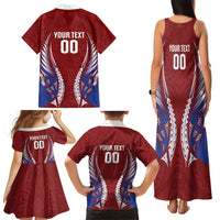 Southland 2026 Rugby Custom Family Matching Tank Maxi Dress and Hawaiian Shirt NZ Maori Silver Fern