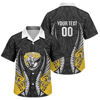 Taranaki 2026 Rugby Custom Family Matching Mermaid Dress and Hawaiian Shirt NZ Maori Silver Fern LT14 Son's Shirt Black - Polynesian Pride