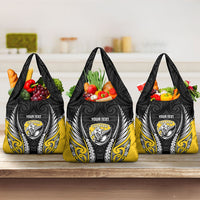 Taranaki 2026 Rugby Custom Grocery Bag NZ Maori Silver Fern