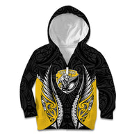Taranaki 2026 Rugby Custom Kid Hoodie NZ Maori Silver Fern