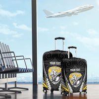 Taranaki 2026 Rugby Custom Luggage Cover NZ Maori Silver Fern