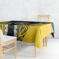 Taranaki 2026 Rugby Custom Tablecloth NZ Maori Silver Fern