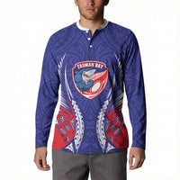 Tasman Bay 2026 Rugby Custom Button Sweatshirt NZ Maori Silver Fern