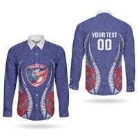 Tasman Bay 2026 Rugby Custom Couples Matching Short Sleeve Bodycon Dress and Long Sleeve Button Shirt NZ Maori Silver Fern LT14 - Polynesian Pride