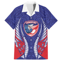 Tasman Bay 2026 Rugby Custom Family Matching Off Shoulder Maxi Dress and Hawaiian Shirt NZ Maori Silver Fern