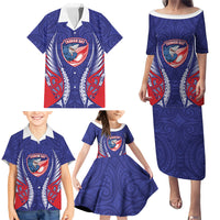 Tasman Bay 2026 Rugby Custom Family Matching Puletasi and Hawaiian Shirt NZ Maori Silver Fern LT14 - Polynesian Pride
