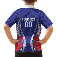 Tasman Bay 2026 Rugby Custom Kid Hawaiian Shirt NZ Maori Silver Fern LT14 - Polynesian Pride