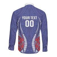 Tasman Bay 2026 Rugby Custom Long Sleeve Button Shirt NZ Maori Silver Fern LT14 - Polynesian Pride
