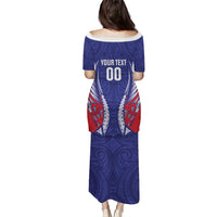 Tasman Bay 2026 Rugby Custom Puletasi NZ Maori Silver Fern LT14 - Polynesian Pride