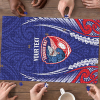 Tasman Bay 2026 Rugby Custom Puzzle NZ Maori Silver Fern