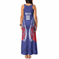 Tasman Bay 2026 Rugby Custom Tank Maxi Dress NZ Maori Silver Fern LT14 - Polynesian Pride