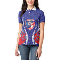 Tasman Bay 2026 Rugby Custom Women Polo Shirt NZ Maori Silver Fern