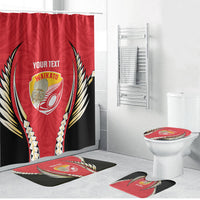 Waikato 2026 Rugby Custom Bathroom Set NZ Maori Silver Fern