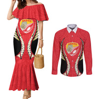 Waikato 2026 Rugby Custom Couples Matching Mermaid Dress and Long Sleeve Button Shirt NZ Maori Silver Fern