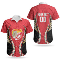Waikato 2026 Rugby Custom Couples Matching Off The Shoulder Long Sleeve Dress and Hawaiian Shirt NZ Maori Silver Fern LT14 - Polynesian Pride