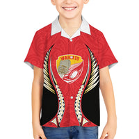 Waikato 2026 Rugby Custom Family Matching Off The Shoulder Long Sleeve Dress and Hawaiian Shirt NZ Maori Silver Fern