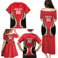 Waikato 2026 Rugby Custom Family Matching Puletasi and Hawaiian Shirt NZ Maori Silver Fern