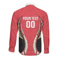 Waikato 2026 Rugby Custom Long Sleeve Button Shirt NZ Maori Silver Fern LT14 - Polynesian Pride