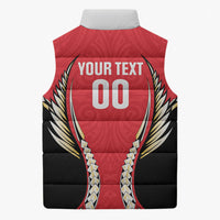 Waikato 2026 Rugby Custom Sleeveless Puffer Jacket NZ Maori Silver Fern