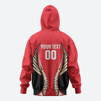 Waikato 2026 Rugby Custom Zip Hoodie NZ Maori Silver Fern LT14 - Polynesian Pride