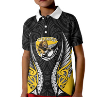 Wellington 2026 Rugby Custom Kid Polo Shirt NZ Maori Silver Fern