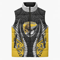 Wellington 2026 Rugby Custom Sleeveless Puffer Jacket NZ Maori Silver Fern