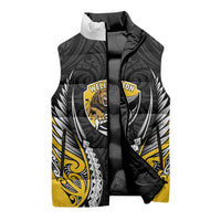 Wellington 2026 Rugby Custom Sleeveless Puffer Jacket NZ Maori Silver Fern