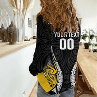 Wellington 2026 Rugby Custom Women Casual Shirt NZ Maori Silver Fern