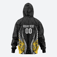 Wellington 2026 Rugby Custom Zip Hoodie NZ Maori Silver Fern LT14 - Polynesian Pride