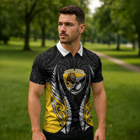 Wellington 2026 Rugby Custom Zipper Polo Shirt NZ Maori Silver Fern LT14 - Polynesian Pride