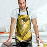 Yellow Banana Leaf Hawaii Apron Lau Maia Plumeria Tropical Summer Vibes